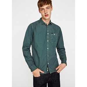 Pepe Jeans pánská zelená košile Harvey